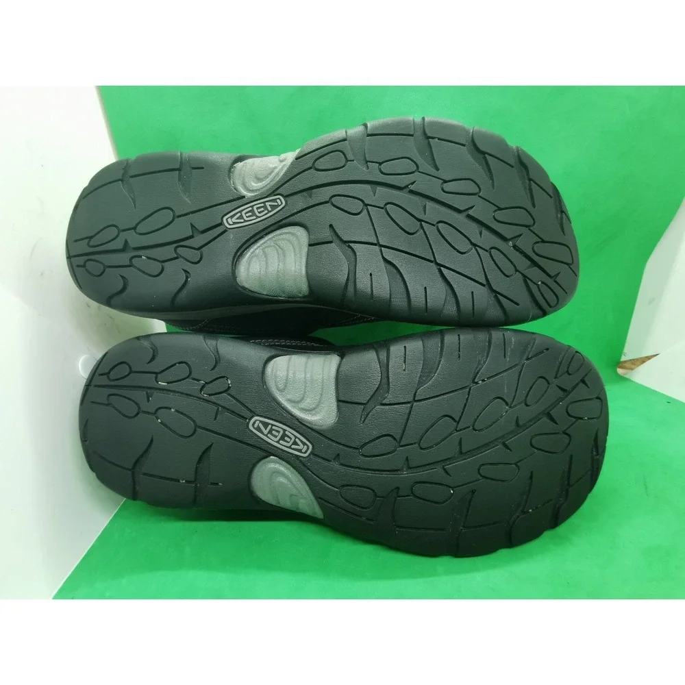 KEEN Women's Presidio II Hiking Shoe 1018314 Black Leather Grey US 9.5 EU 40